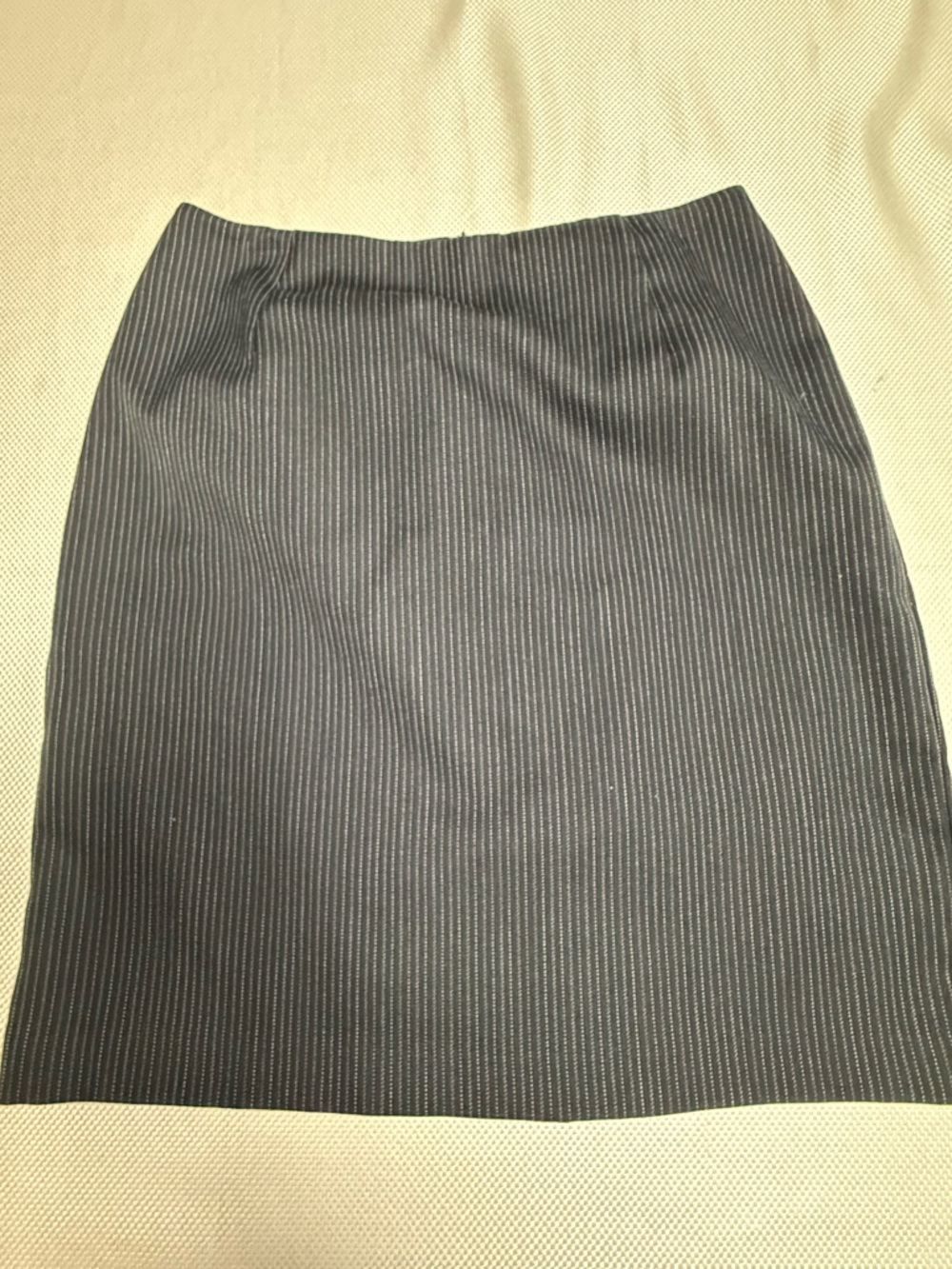 Alia Black and White Pinstripe Pencil Skirt